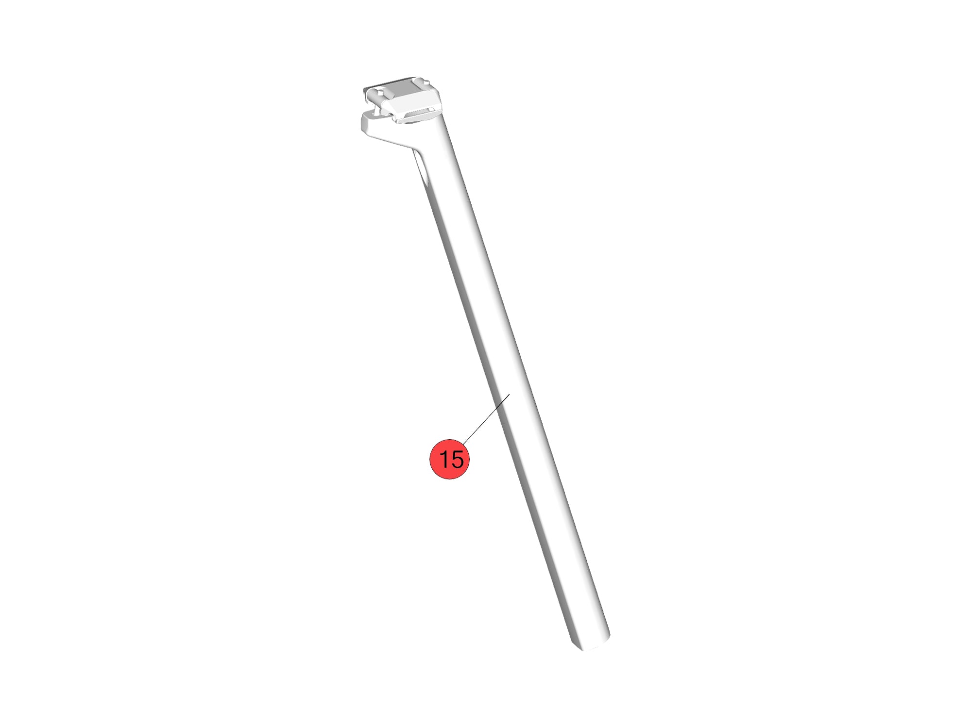 BMC Components | Seatpost 15mm Offset 400mm KAS01 BLACK